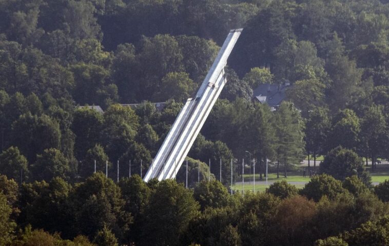 Latvia demolishes Soviet-era obelisk that towered over its capital for decades