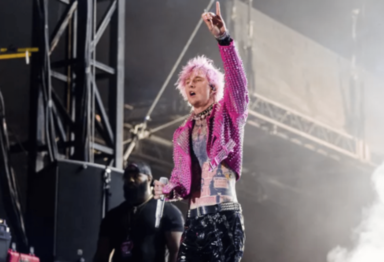 Machine Gun Kelly During His Mainstream Sellout Tour Stop In Cleveland, Kelly Shouted, ‘I’m Rich, Bitch!’ After Smashing A Champagne Glass On His Face