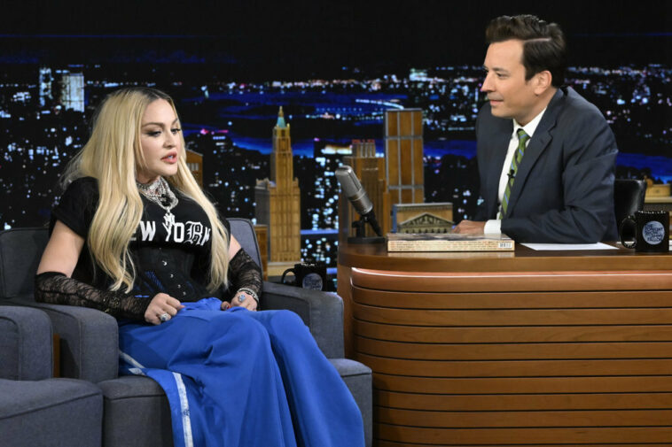 Madonna Looks Back on Her ‘Like a Virgin’ Wardrobe Mishap at Inaugural MTV VMAs on ‘Tonight Show Starring Jimmy Fallon’