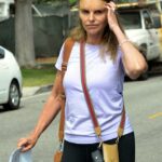 Out and about: Maria Shriver looked noticeably different when she was spotted enjoying a sunlit stroll in Los Angeles this week