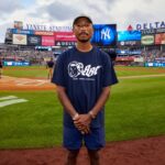 Pharrell Williams Throws Ceremonial First Pitch at Yankees vs. Mets Game