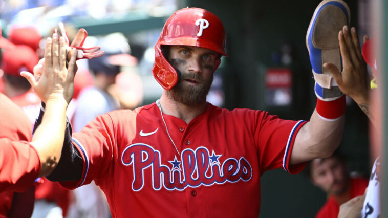 Reigning NL MVP Bryce Harper could be activated off IL Thursday or Friday