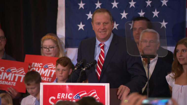 Schmitt celebrates win over Greitens in Missouri GOP primary