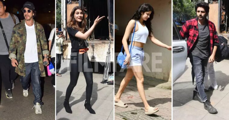 Shah Rukh Khan, Janhvi Kapoor, and others clicked out and about in the city