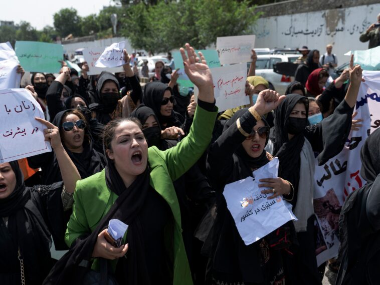 Taliban disperses Afghan women’s march for ‘work and freedom’