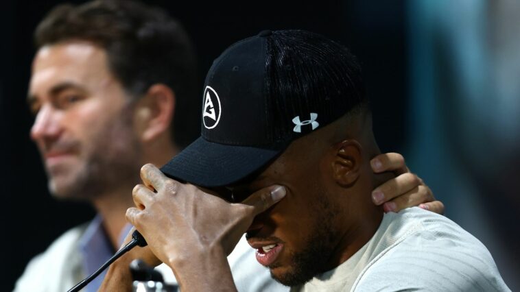 Usyk vs AJ: Anthony Joshua  breaks down in tears after Oleksandr Usyk loss: 'I’m upset deep down in my heart'