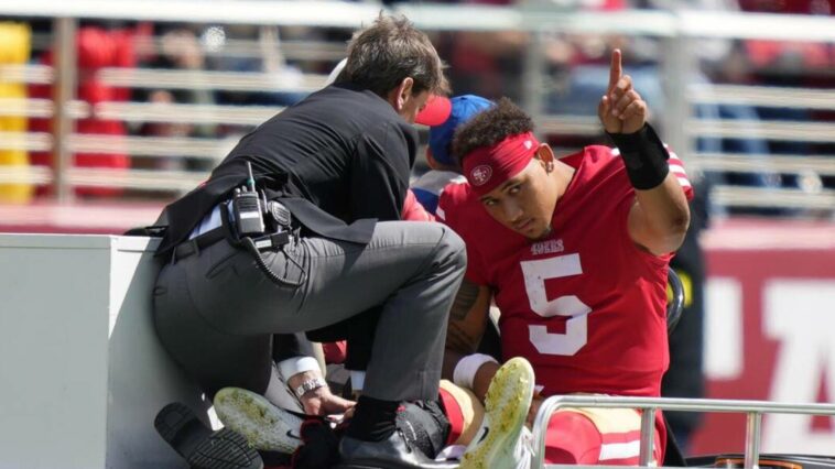 49ers QB Trey Lance breaks right ankle, will undergo season-ending surgery Monday