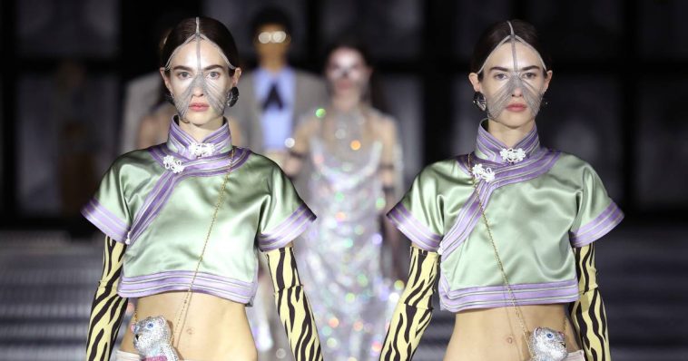 A Twinly Tour-de-Force at Gucci