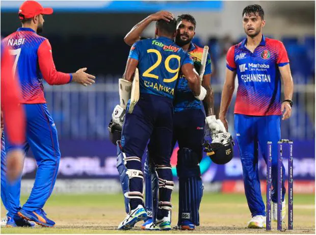 Sri Lanka beat Afghanistan by four wickets in the opening match of the Super Four stage of Asia Cup 2022. Photo: @ACBofficials