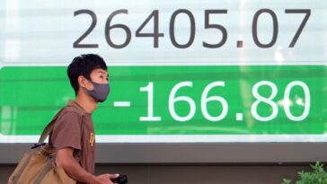 Asian shares tumble after wobbly day on Wall Street