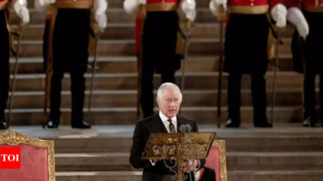 Charles makes first Parliament address as Britain's King