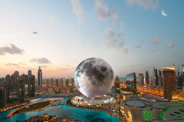 Artist impression of the Moon resort