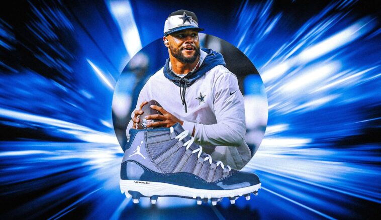 Dak Prescott trading in Jordan 11 cleats for Jordan 1s