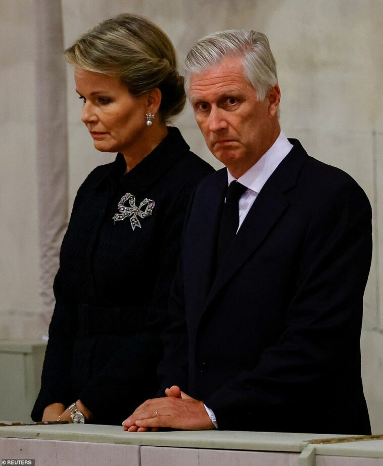 European royal families mourn the Queen at funeral