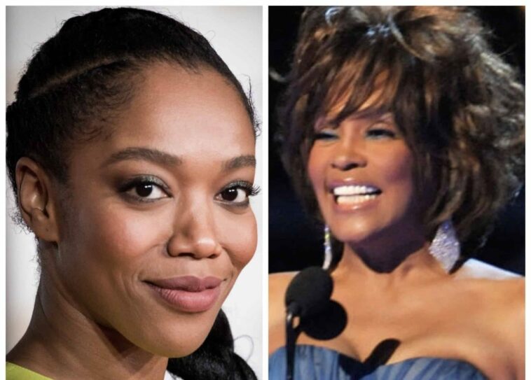 Naomi Ackie and Whitney Houston