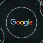 A Google logo sits at the center of ominous concentric circles