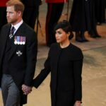 Prince Harry, Meghan Markle, Prince Harry Meghan Markle holding hands, Prince Harry Meghan Markle PDA, Prince Harry Meghan Markle Queen Elizabeth service, PDA, royal protocols, indian express news