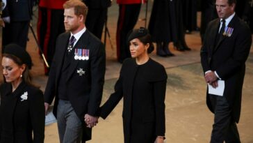 Prince Harry, Meghan Markle, Prince Harry Meghan Markle holding hands, Prince Harry Meghan Markle PDA, Prince Harry Meghan Markle Queen Elizabeth service, PDA, royal protocols, indian express news