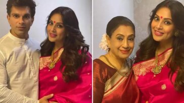 Inside Bipasha Basu's baby shower with husband Karan Singh Grover and her mother. See pics: