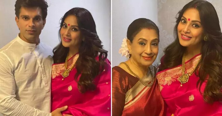 Inside Bipasha Basu's baby shower with husband Karan Singh Grover and her mother. See pics: