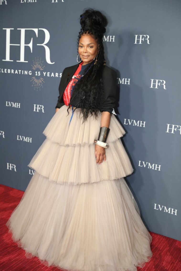 Janet Jackson Accepts Icon of the Year Award in Off-White Tulle Skirt at Harlem’s Fashion Row