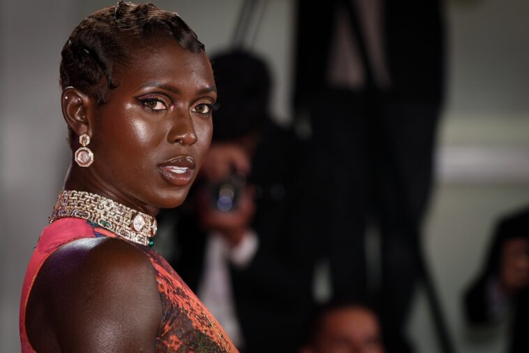 Jodie Turner-Smith Delivers Vibrant Elegance in Paint-splatter Dress for ‘Bardo’ Premiere at Venice Film Festival