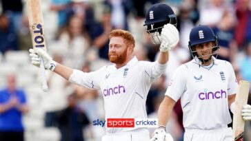 In-form Jonny Bairstow reaches another England century, helping them to victory in the fifth Test against India at Edgbaston.