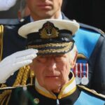 King Charles III Salutes Queen Elizabeth's Coffin