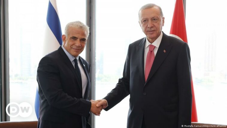 Leaders of Israel and Turkey hold first in-person talks since 2008