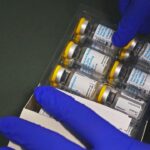 Framingham, MA - July 18: Doses of the Smallpox and Monkeypox Vaccine, by the company Jynneos, being prepped at the JRI Health clinic, in Framingham, MA. (Photo by Pat Greenhouse/The Boston Globe via Getty Images)