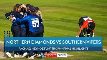 Highlights of the Rachael Heyhoe-Flint Trophy final between Northern Diamonds and the Southern Vipers