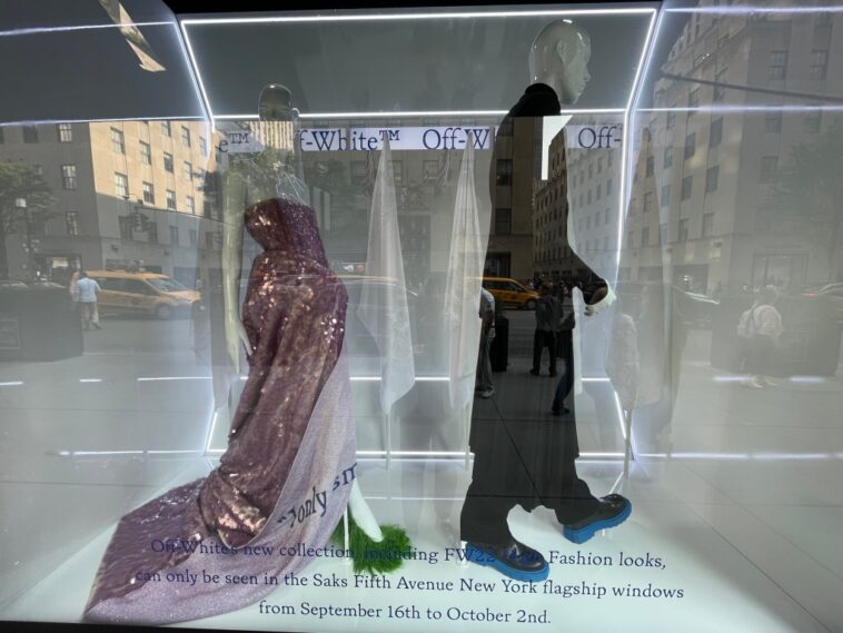 Off-White Takes Over Saks Windows