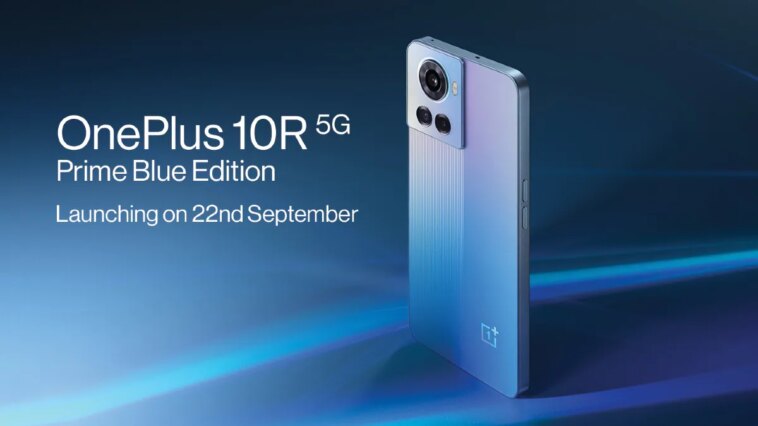 OnePlus 10R 5G Prime Blue Edition to Launch in India on September 22: Details