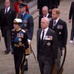 Royal Family Walk Behind Queen Elizabeth’s Coffin During Funeral Procession