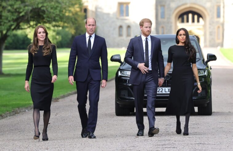 Princes William and Harry, and Kate and Meghan, Reunite at Windsor to Honor Queen Elizabeth II