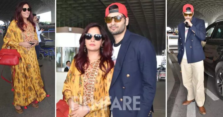 Richa Chadha and Ali Fazal were all smiles as they got clicked at the airport