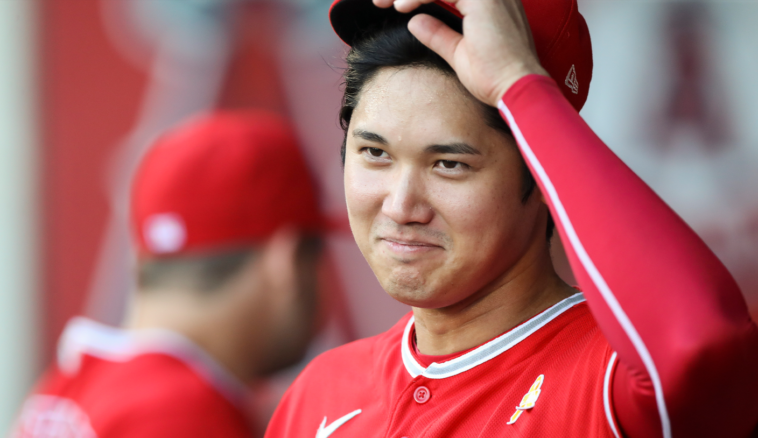 Shohei Ohtani autographs ball Kody Clemens struck him out with