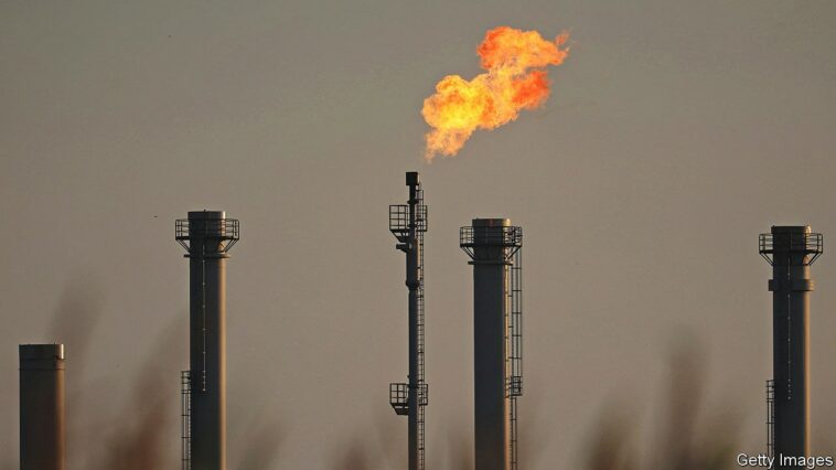 A flare stack burns at the natural gas storage facility operated by Astora GmbH & Co KG, one of the largest in Western Europe and formerly controlled by Gazprom Germania GmbH, in Rehden, Germany, on Tuesday, Aug. 23, 2022. The former Gazprom unit, now named SEFE Securing Energy for Europe GmbH, and Uniper SE -- both the recipients of German government bailouts -- are seeking 92% of the relief from a levy to share the burden of higher gas prices with consumers, according to a person familiar with the situation. Photographer: Krisztian Bocsi/Bloomberg via Getty Images