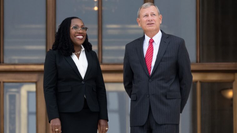 Supreme Court Justice Ketanji Brown Jackson formally sworn in as Biden, Harris look on