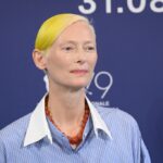 Tilda Swinton Honors Ukraine With Yellow Hair at Venice Film Festival for ‘The Eternal Daughter’ Photo-call