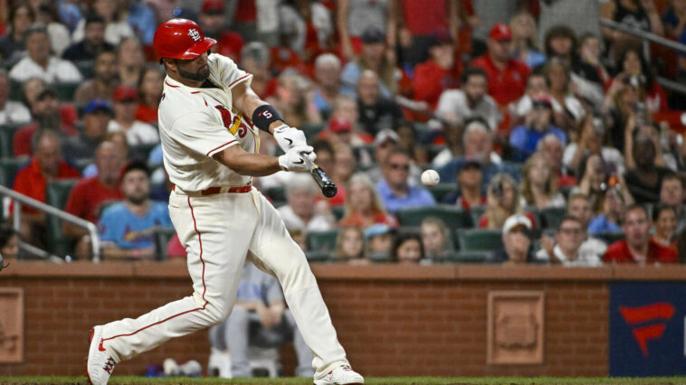 Watch: Albert Pujols homers in final at-bat against Cubs; gets closer to 700