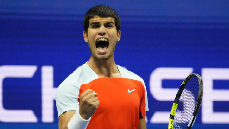 Watch: Carlos Alcaraz won a ridiculous point vs. Frances Tiafoe, then advances to U.S. Open final