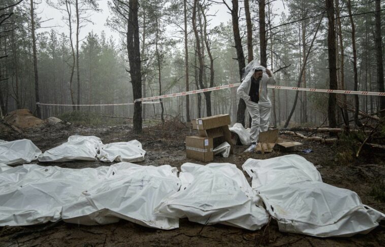 White House pledges to hold Russia accountable amid new reports of mass graves in Ukraine