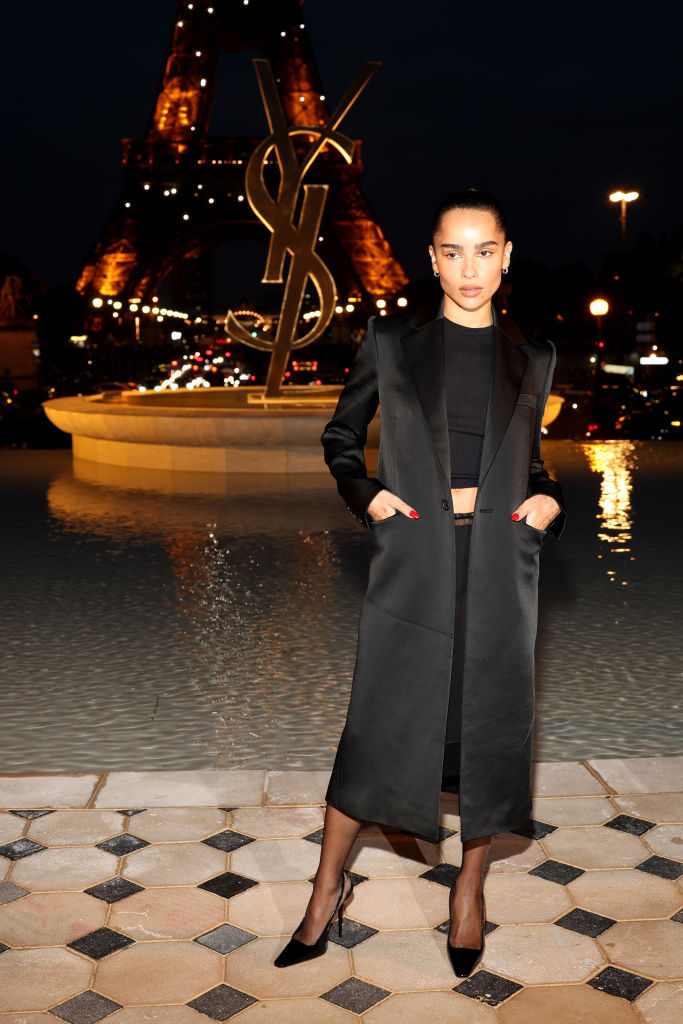 Zoe Kravitz attends the Saint Laurent