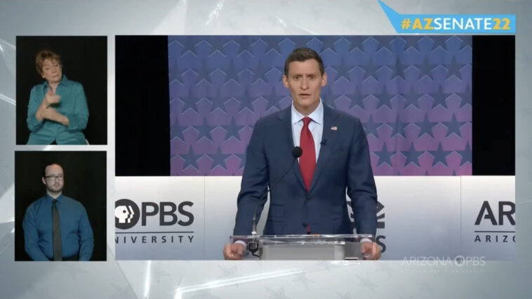 Blake Masters acknowledges Biden as president in Arizona debate