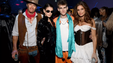 Famous Models Cindy Crawford And Rande Gerber Kids Kaia And Presley Came Along To The Halloween Party At Casamigos