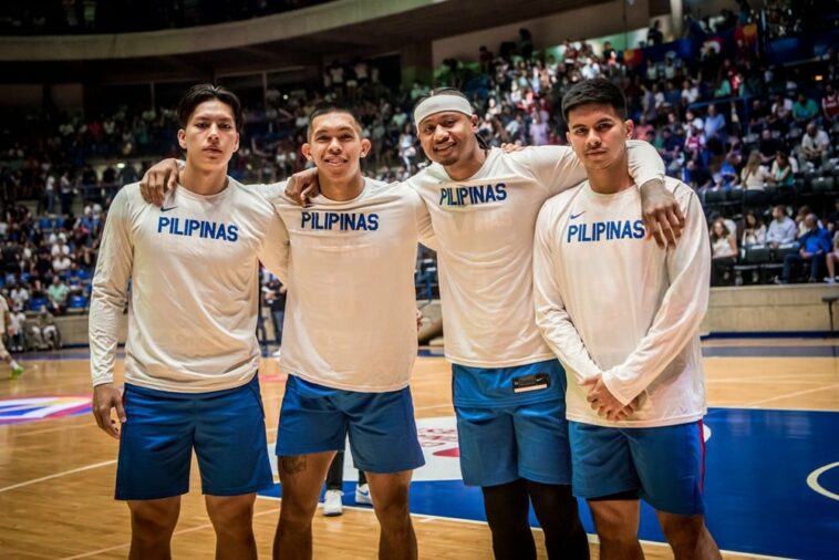 Gilas Pilipinas' Dwight Ramos, Third Ravena, Ray Parks and Kiefer Ravena