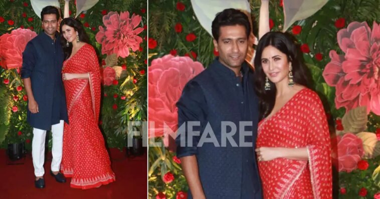 Katrina Kaif and Vicky Kaushal arrive in style for a star-studded Diwali bash