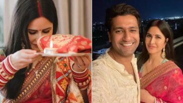 Katrina Kaif shares pics from her first Karwa Chauth with Vicky Kaushal. Priyanka Chopra reacts