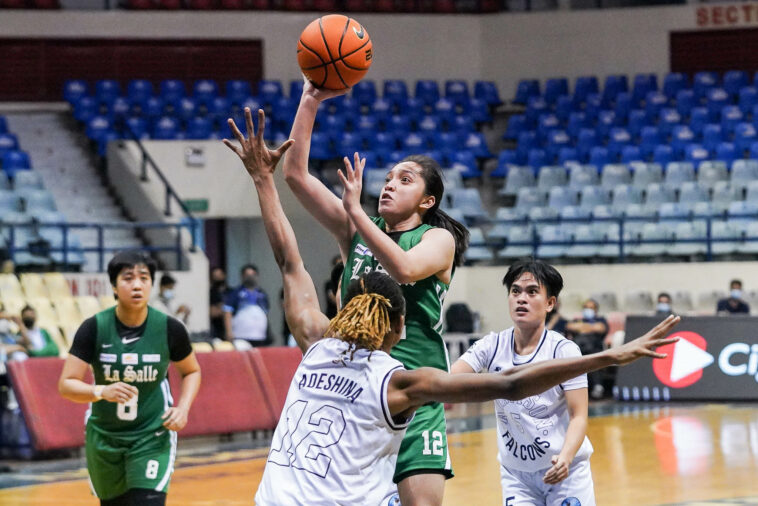 La Salle's Lee Sario in the UAAP Season 85 women's basketball tournament.